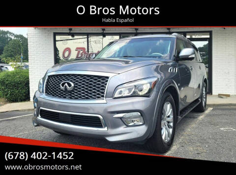 2016 Infiniti QX80 for sale at O Bros Motors in Marietta GA