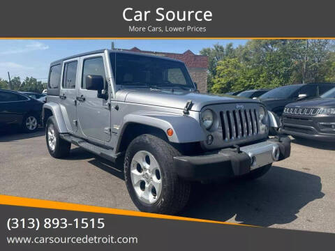 2014 Jeep Wrangler Unlimited for sale at Car Source in Detroit MI