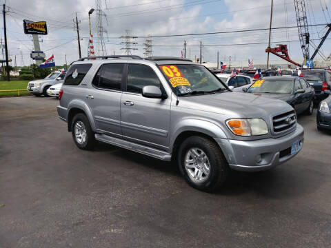 2003 Toyota Sequoia for sale at Texas 1 Auto Finance in Kemah TX