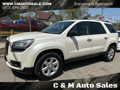 2015 GMC Acadia for sale at C & M Auto Sales in Detroit MI