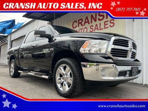2015 RAM 1500 for sale at CRANSH AUTO SALES, INC in Arlington TX