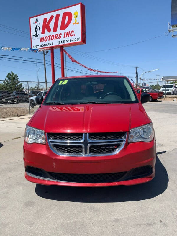 2013 Dodge Grand Caravan for sale at Kid Motors Inc in El Paso TX