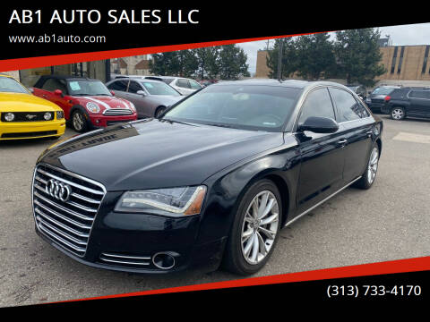 2012 Audi A8 L for sale at AB1 AUTO SALES LLC in Detroit MI