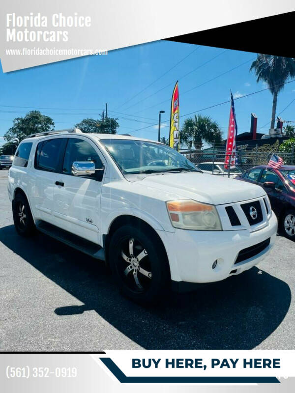 2008 Nissan Armada for sale at Florida Choice Motorcars in West Palm Beach FL