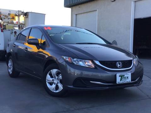 2014 Honda Civic for sale at Teo's Auto Sales in Turlock CA