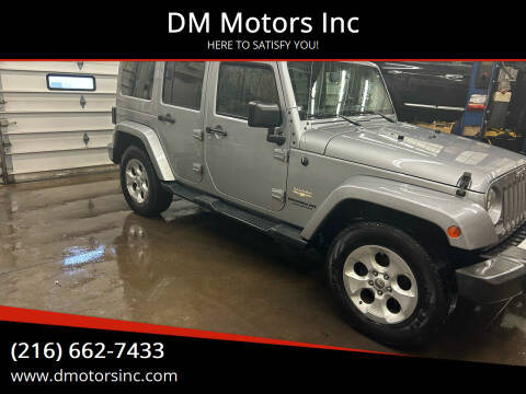 2015 Jeep Wrangler Unlimited for sale at DM Motors Inc in Maple Heights OH