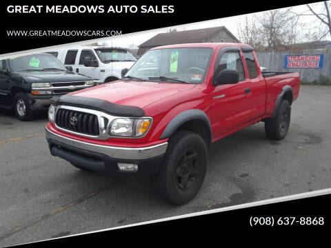 2002 Toyota Tacoma for sale at GREAT MEADOWS AUTO SALES in Great Meadows NJ