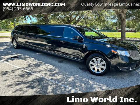 2014 Lincoln MKT Town Car for sale at Limo World Inc. in Seminole FL