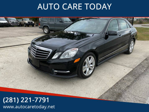 2013 Mercedes-Benz E-Class for sale at AUTO CARE TODAY in Spring TX