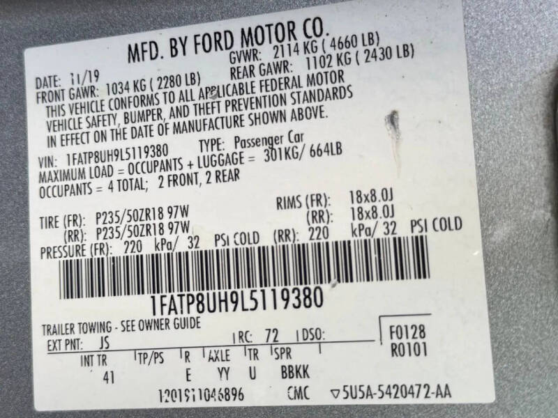 2020 Ford Mustang