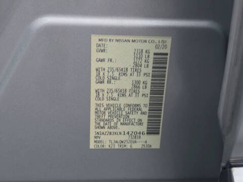 2020 Nissan Murano SV