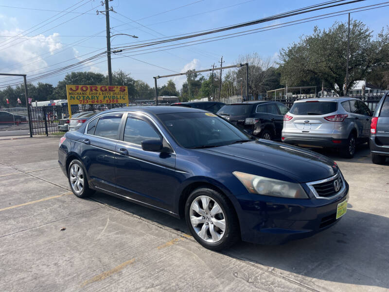2008 Honda Accord for sale at JORGE'S MECHANIC SHOP & AUTO SALES in Houston TX