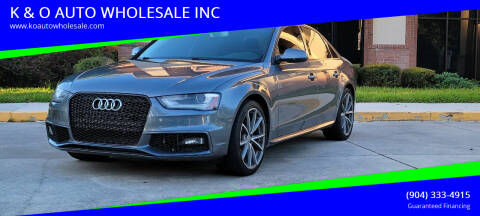 2016 Audi A4 for sale at K & O AUTO WHOLESALE INC in Jacksonville FL