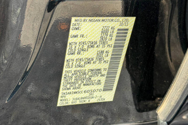 2012 Nissan Pathfinder SV