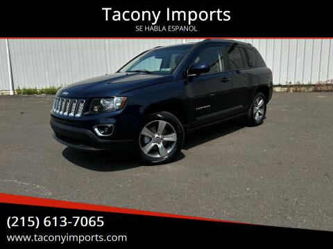 2016 Jeep Compass for sale at Tacony Imports in Philadelphia PA