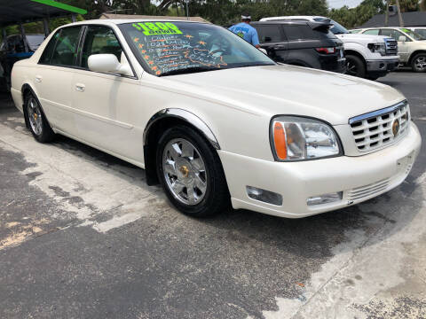 2000 Cadillac DeVille for sale at RIVERSIDE MOTORCARS INC - South Lot in New Smyrna Beach FL