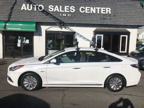 2017 Hyundai Sonata Hybrid for sale at Auto Sales Center Inc in Holyoke MA