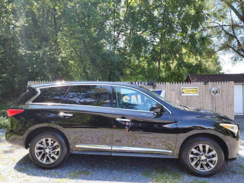 2013 Infiniti JX35 for sale at TJT AUTO SALES and RED ROSE DETAIL CENTER in Manheim PA