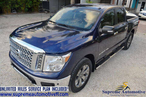 2018 Nissan Titan for sale at Supreme Automotive in Land O Lakes FL