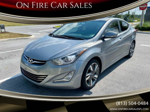 2015 Hyundai Elantra for sale at On Fire Car Sales in Tampa FL