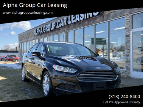 2016 Ford Fusion for sale at Alpha Group Car Leasing in Redford MI