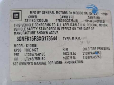 1999 Chevrolet Suburban K1500 LS