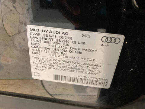 2022 Audi SQ5 3.0T quattro Premium Plus