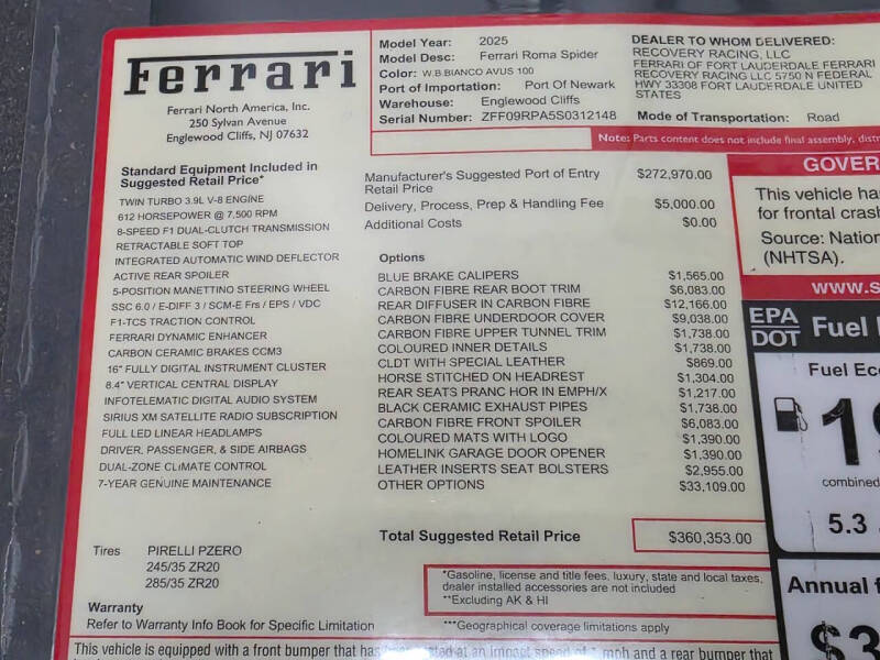 2025 Ferrari Roma Spider