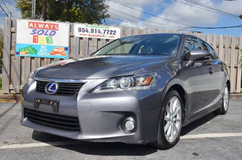 2012 Lexus CT 200h for sale at ALWAYSSOLD123 INC in Fort Lauderdale FL