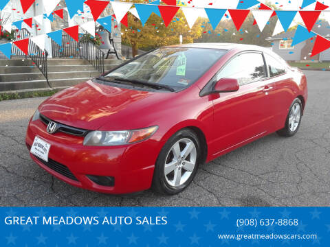 2007 Honda Civic for sale at GREAT MEADOWS AUTO SALES in Great Meadows NJ