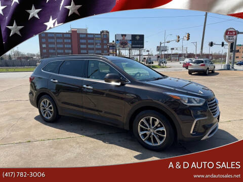 2017 Hyundai Santa Fe for sale at A & D Auto Sales in Joplin MO