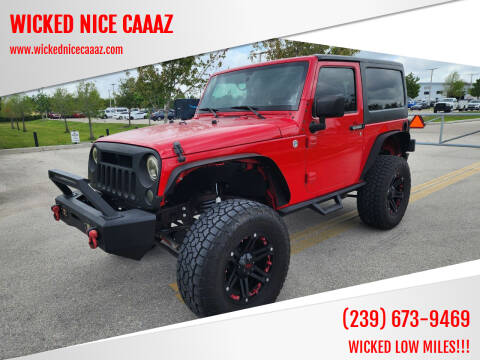 2015 Jeep Wrangler for sale at WICKED NICE CAAAZ in Cape Coral FL