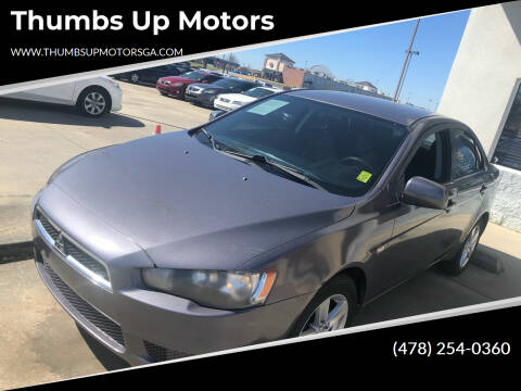 2008 Mitsubishi Lancer for sale at Thumbs Up Motors in Ashburn GA