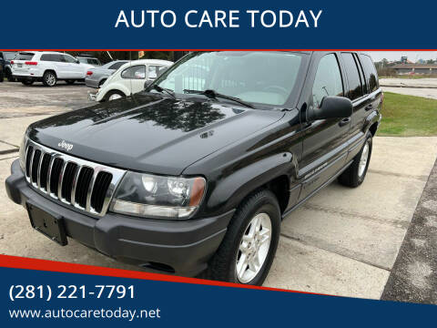 2003 Jeep Grand Cherokee for sale at AUTO CARE TODAY in Spring TX
