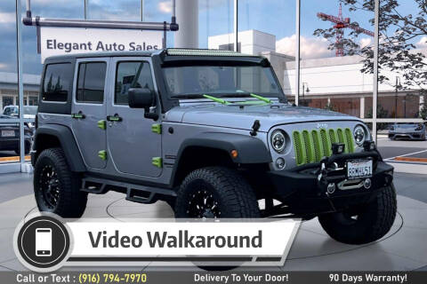 2017 Jeep Wrangler Unlimited for sale at Elegant Auto Sales in Rancho Cordova CA