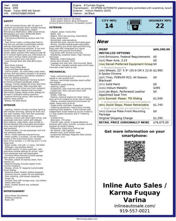 2018 GMC Yukon Denali