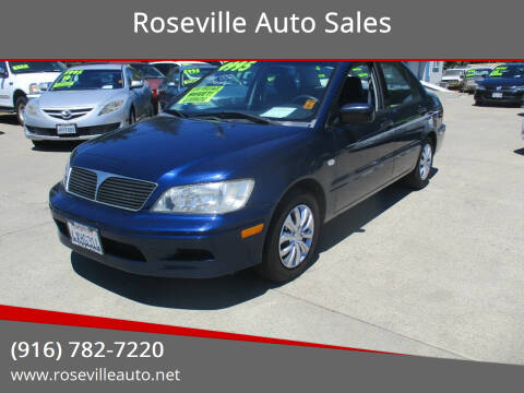 2003 Mitsubishi Lancer for sale at Roseville Auto Sales in Roseville CA