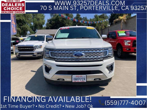 2020 Ford Expedition for sale at Dealers Choice Inc in Farmersville CA