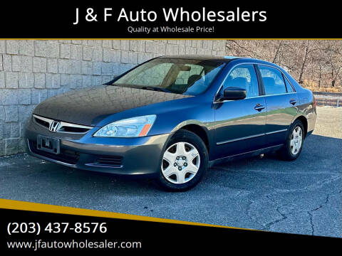 2007 Honda Accord for sale at J & F Auto Wholesalers in Waterbury CT