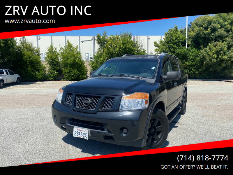 2010 Nissan Armada for sale at ZRV AUTO INC in Brea CA