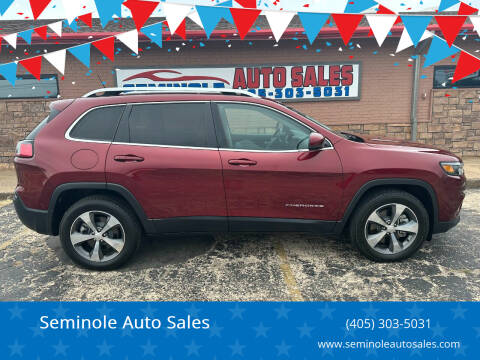 2019 Jeep Cherokee for sale at Seminole Auto Sales in Seminole OK