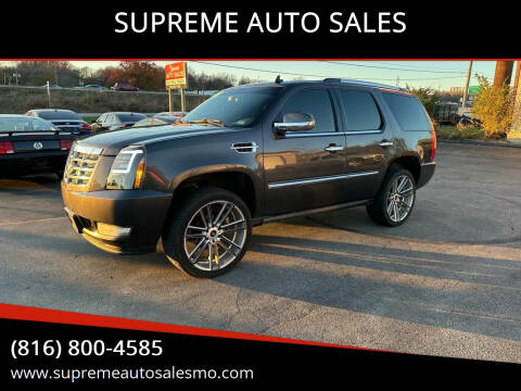 2010 Cadillac Escalade for sale at SUPREME AUTO SALES in Grandview MO