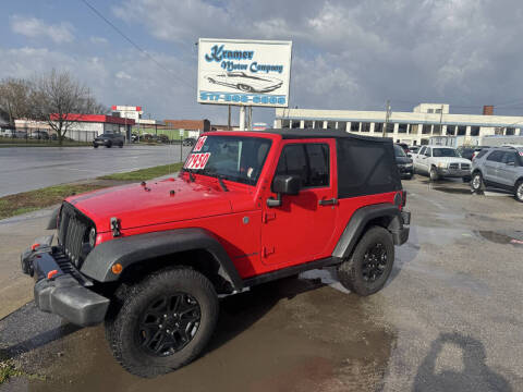 2016 Jeep Wrangler for sale at Kramer Motor Co INC in Shelbyville IN