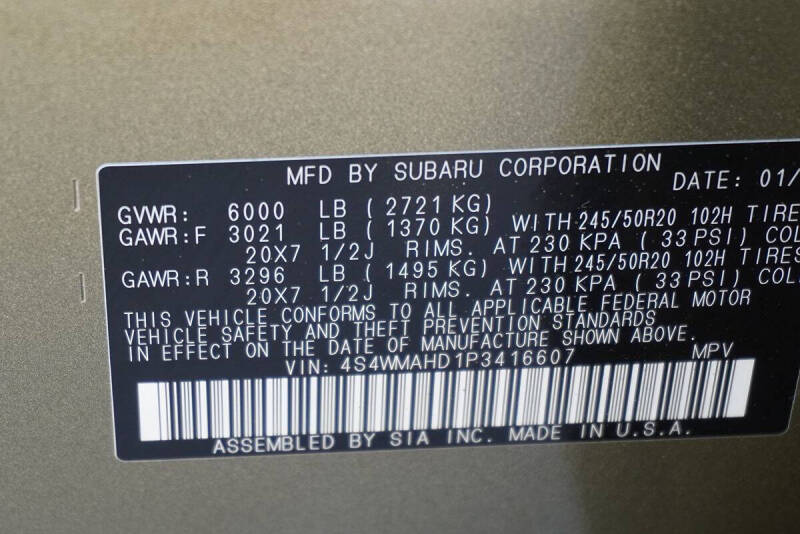 2023 Subaru Ascent Onyx Edition
