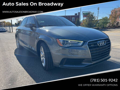 2015 Audi A3 for sale at Auto Sales on Broadway in Norwood MA
