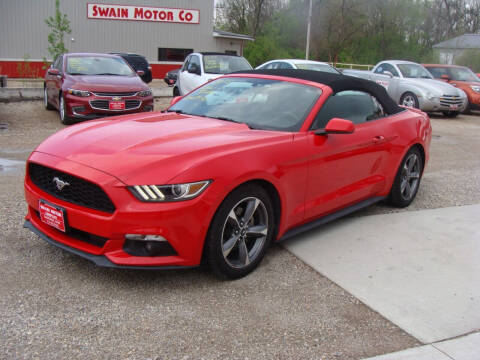 2015 Ford Mustang for sale at Swain Motor Company in Cherokee IA