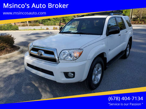 2006 Toyota 4Runner for sale at Msinco's Auto Broker in Snellville GA
