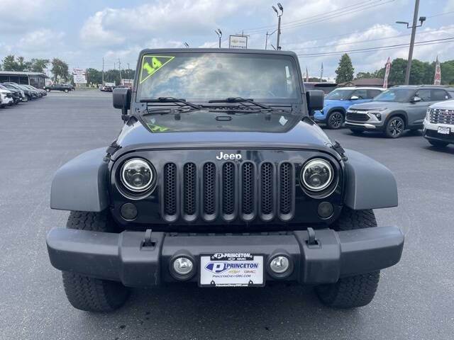 Used 2014 Jeep Wrangler Unlimited Sport with VIN 1C4BJWDG7EL105222 for sale in Princeton, IL