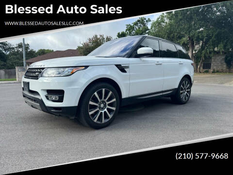 2016 Land Rover Range Rover Sport for sale at Blessed Auto Sales in San Antonio TX