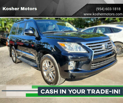 2014 Lexus LX 570 for sale at Kosher Motors in Hollywood FL